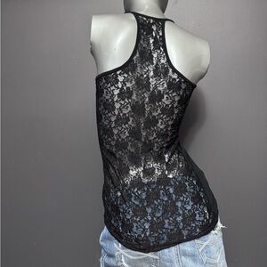Garage Y2K Black Lace Women's Tank Top
